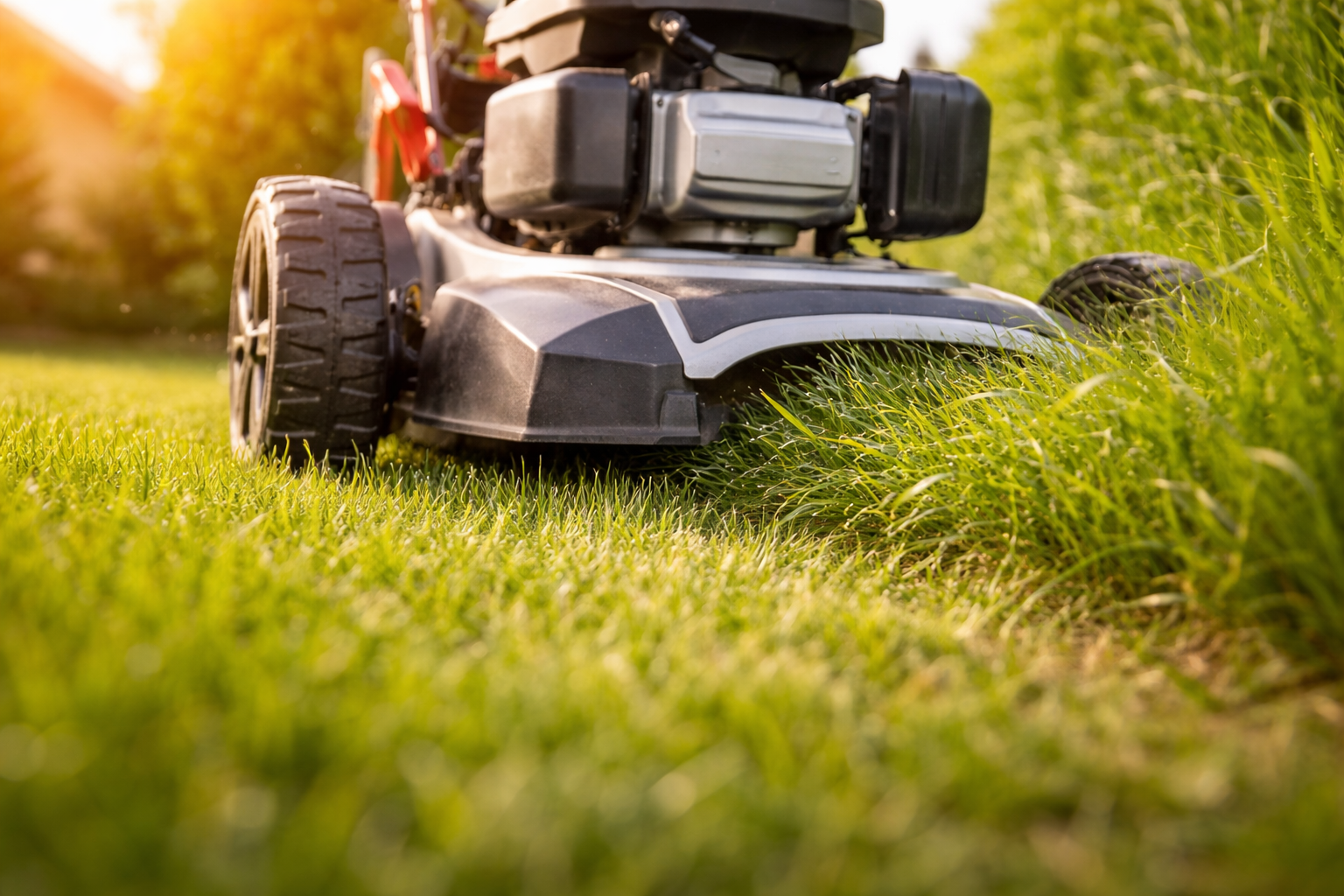 Sekání trávy a údržba přerostlého nebo pravidelně udržovaného pozemku
